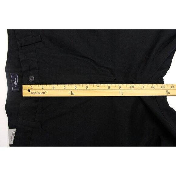 Dockers Men's Classic Fit Brushed Cotton Pant Flat Front Black Sz 34X30 NEW - Picture 5 of 13